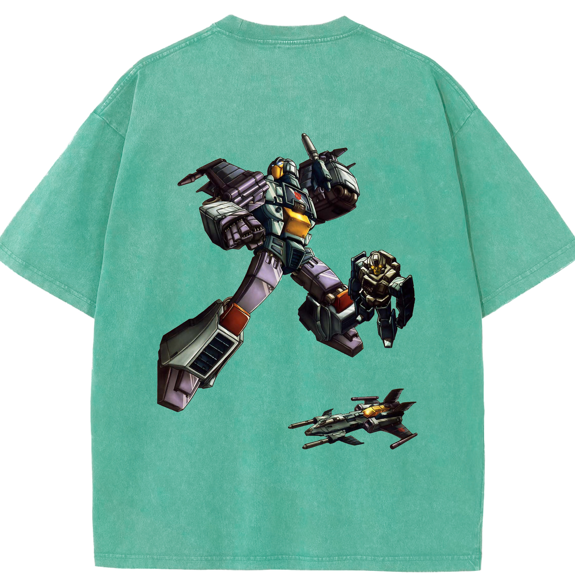 （画像用）  綿100% ヴィンテージ風 半袖Tシャツ（背面プリント）